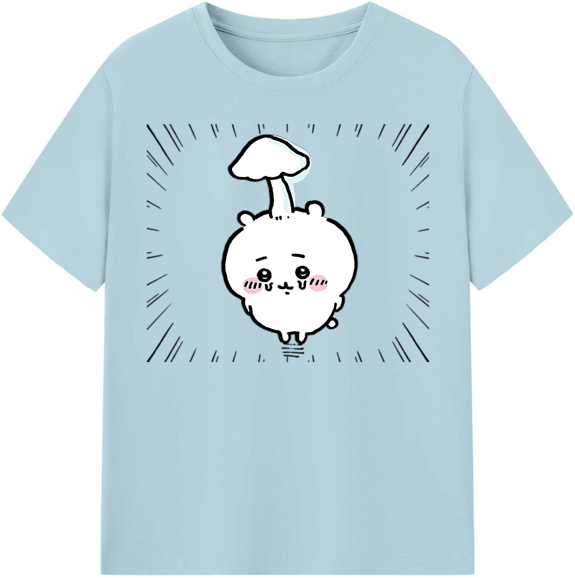 （画像用） ちいかわ ちいかわ Chii-kawa chiikawa 綿100％半袖Tシャツ（フロントプリント）